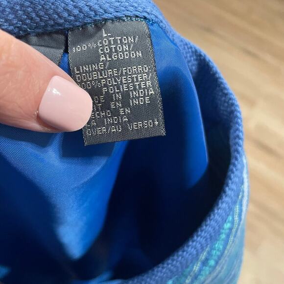 VTG Liz Wear Striped Vest Sleeveless Button Top Vintage Size Large - Picture 4 of 6